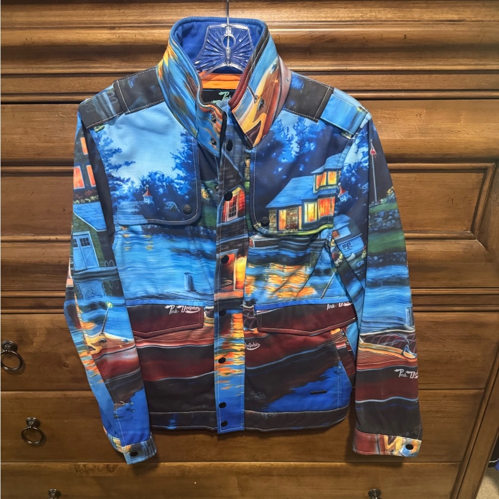 Pink Dolphin Blue and Orange Lightweight Scenic Jacket